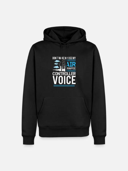 Air Traffic Controller Flight Service - Men’s Premium Organic Hoodie - black