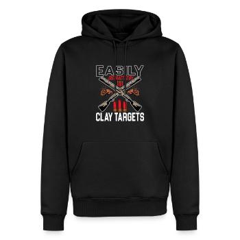 Tontaubenschießen Tontaubenschießen Fallenschießen - Männer Premium Bio Hoodie - Schwarz - Vorne - Nico (187cm)