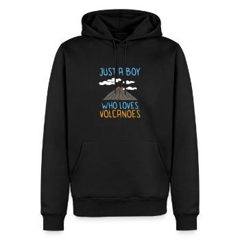 Géologue Volcano Géologie Rock Hunter Rock Hunting - Sweat à capuche Premium bio Homme - noir - Devant - Nico (187cm)