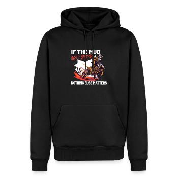 Dirt Bike Dirt Bike Riding Motocross Dirt Bikeing - Sweat à capuche Premium bio Homme - noir - Devant - Nico (187cm)