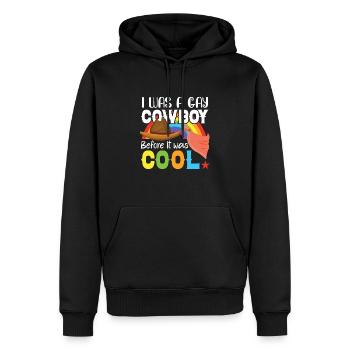Cowboy Barn Bull Rider Rodeo Country Western - Männer Premium Bio Hoodie - Schwarz - Vorne - Nico (187cm)