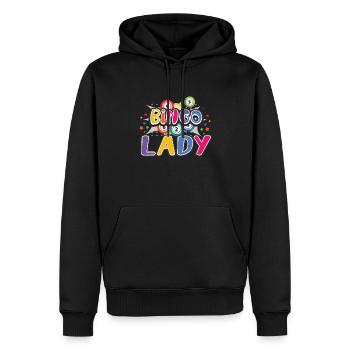 Bingo Jeu de cartes Grand-mère Bingo Joueur Bingo Cartes - Sweat à capuche Premium bio Homme - noir - Devant - Nico (187cm)
