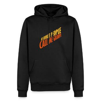 People Call Me Grandpa - Männer Premium Bio Hoodie - Schwarz - Vorne - Nico (187cm)