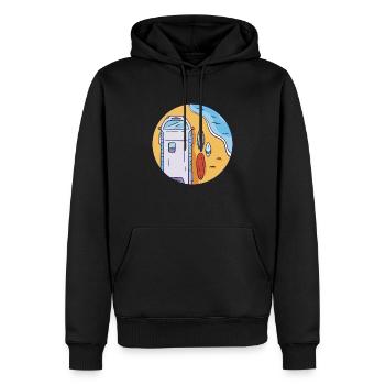 Sommerurlaub Meer Surfen Reisen Sommerurlaub Meer - Männer Premium Bio Hoodie - Schwarz - Vorne - Nico (187cm)