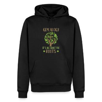 Arbre généalogique Historien de la famille Généalogie Généalogie - Sweat à capuche Premium bio Homme - noir - Devant - Nico (187cm)