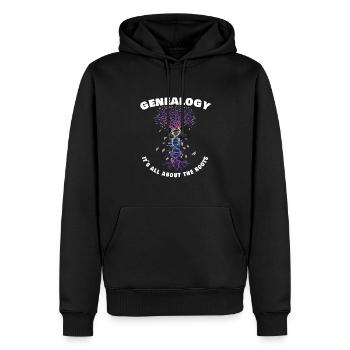 Arbre généalogique Historien de la famille Généalogie Généalogie - Sweat à capuche Premium bio Homme - noir - Devant - Nico (187cm)