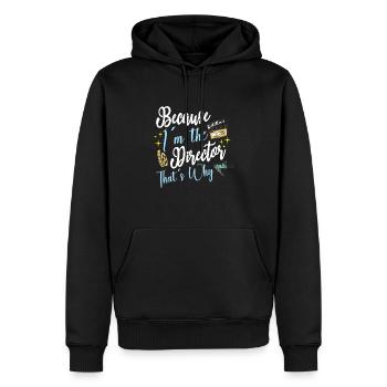 writer producer actor director filmmaker - Männer Premium Bio Hoodie - Schwarz - Vorne - Nico (187cm)