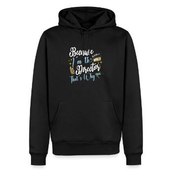 writer producer actor director filmmaker - Männer Premium Bio Hoodie - Schwarz - Vorne - Nico (187cm)