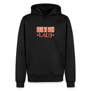 Bingo Jeu de cartes Grand-mère Bingo Joueur Bingo Cartes - Sweat à capuche Premium bio Homme - noir - Devant - Nico (187cm)
