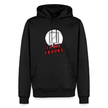 Buchleser Leseliteratur Bücherwurm Geschenkidee - Männer Premium Bio Hoodie - Schwarz - Vorne - Nico (187cm)