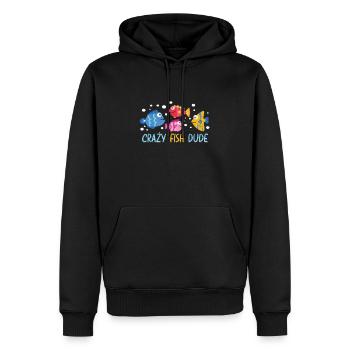 Aquaristic Aquarium Keeper Fishkeeper Eau salée - Sweat à capuche Premium bio Homme - noir - Devant - Nico (187cm)