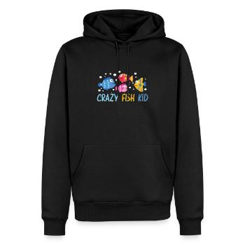 Aquaristic Aquarium Keeper Fishkeeper Eau salée - Sweat à capuche Premium bio Homme - noir - Devant - Nico (187cm)