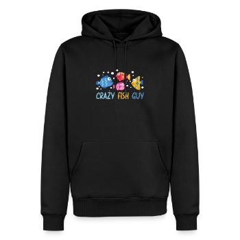 Aquaristic Aquarium Keeper Fishkeeper Eau salée - Sweat à capuche Premium bio Homme - noir - Devant - Nico (187cm)