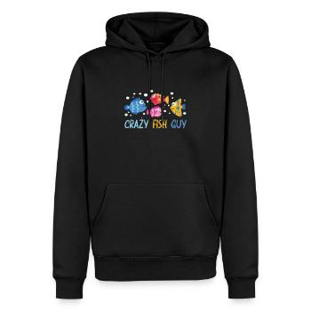 Aquaristic Aquarium Keeper Fishkeeper Eau salée - Sweat à capuche Premium bio Homme - noir - Devant - Nico (187cm)