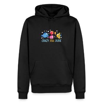 Aquaristic Aquarium Keeper Fishkeeper Eau salée - Sweat à capuche Premium bio Homme - noir - Devant - Nico (187cm)