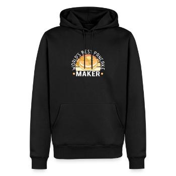 Pancake Maker Pancake Lover Drôle de gaufre - Sweat à capuche Premium bio Homme - noir - Devant - Nico (187cm)