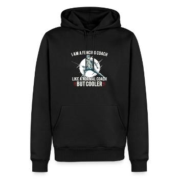 Fechten Trainer Fechter Zaun Sohn Tochter - Männer Premium Bio Hoodie - Schwarz - Vorne - Nico (187cm)