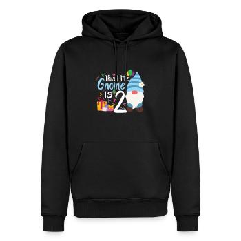 This Little Gnome Is 2 Birthday Boy - Männer Premium Bio Hoodie - Schwarz - Vorne - Nico (187cm)