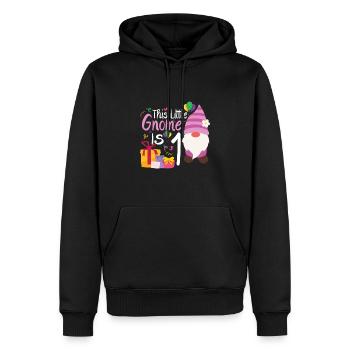 Ce petit gnome est une fille de 5 ans - Sweat à capuche Premium bio Homme - noir - Devant - Nico (187cm)