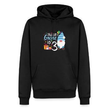 Dieser Kleine Gnom Ist 1 Geburtstagskind - Männer Premium Bio Hoodie - Schwarz - Vorne - Nico (187cm)