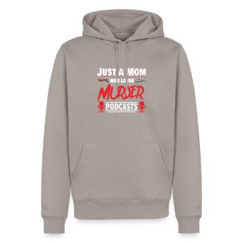 True Crime Murder Spy Crime Intérêt Idée cadeau - Sweat à capuche Premium bio Homme - taupe - Devant - Nico (187cm)