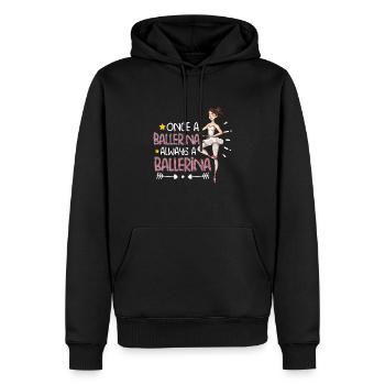 Ballet Ballerine Danse Danse Danse Ballet Cadeau - Sweat à capuche Premium bio Homme - noir - Devant - Nico (187cm)