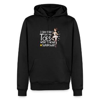 Ballet Ballerine Danse Danse Danse Ballet Cadeau - Sweat à capuche Premium bio Homme - noir - Devant - Nico (187cm)