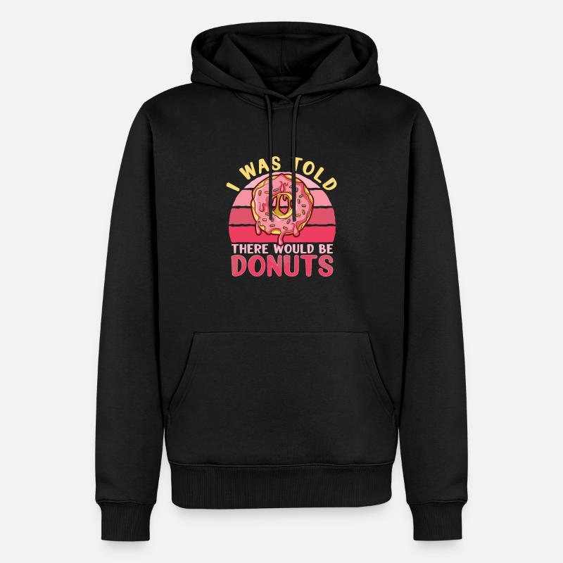 Donut Doughnut Baking Cake Baker - Männer Premium Bio Hoodie - Schwarz