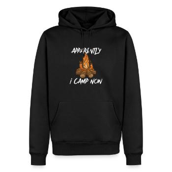 Scout Camping Outdoor Campfire Hiking Backpacking - Men’s Premium Organic Hoodie - black - Front - Nico (187cm)