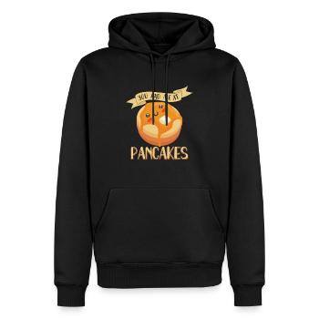 Pancake Maker Pancake Lover Drôle de gaufre - Sweat à capuche Premium bio Homme - noir - Devant - Nico (187cm)