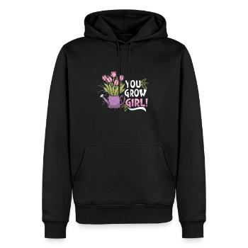 Jardinage Plantes Jardinier Plantation Nature Cadeau - Sweat à capuche Premium bio Homme - noir - Devant - Nico (187cm)