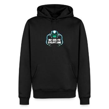 Robotik Ingenieur Für Maschinelles Lernen - Männer Premium Bio Hoodie - Schwarz - Vorne - Nico (187cm)