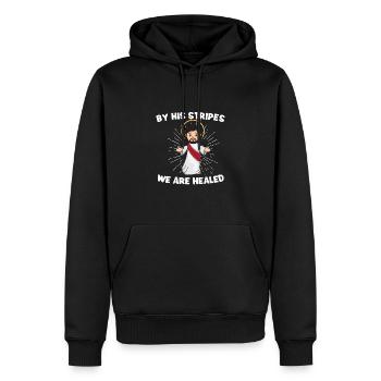 Jesus Christianity God Praying Prayer Pastor - Männer Premium Bio Hoodie - Schwarz - Vorne - Nico (187cm)