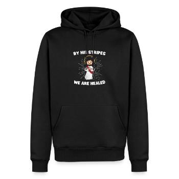Jesus Christianity God Praying Prayer Pastor - Männer Premium Bio Hoodie - Schwarz - Vorne - Nico (187cm)