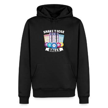 Bingo Jeu de cartes Grand-mère Bingo Joueur Bingo Cartes - Sweat à capuche Premium bio Homme - noir - Devant - Nico (187cm)