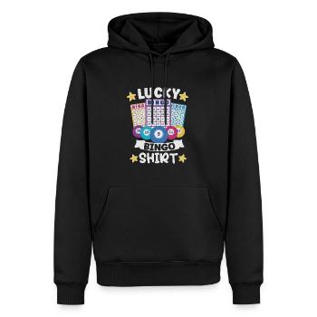 Bingo Jeu de cartes Grand-mère Bingo Joueur Bingo Cartes - Sweat à capuche Premium bio Homme - noir - Devant - Nico (187cm)