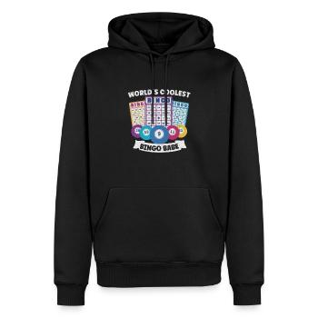 Bingo Jeu de cartes Grand-mère Bingo Joueur Bingo Cartes - Sweat à capuche Premium bio Homme - noir - Devant - Nico (187cm)