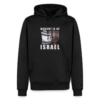 Juif israélite Héritage israélite Juif Israël Juif - Sweat à capuche Premium bio Homme - noir - Devant - Nico (187cm)