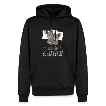 Offizielles Schlafshirt Chinchilla - Männer Premium Bio Hoodie - Schwarz - Vorne - Nico (187cm)
