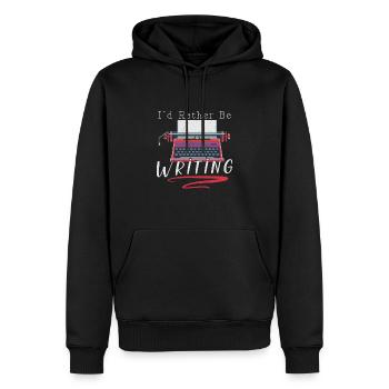 Author Writing Writer Literature - Men’s Premium Organic Hoodie - black - Front - Nico (187cm)