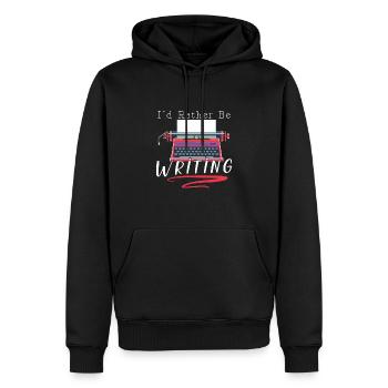 Author Writing Writer Literature - Men’s Premium Organic Hoodie - black - Front - Nico (187cm)