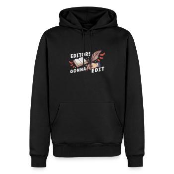 Autor Schreiben Schriftsteller Literatur - Männer Premium Bio Hoodie - Schwarz - Vorne - Nico (187cm)