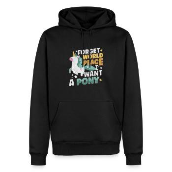Horse Dressage Horseback-Riding Horse Girl Barn - Männer Premium Bio Hoodie - Schwarz - Vorne - Nico (187cm)