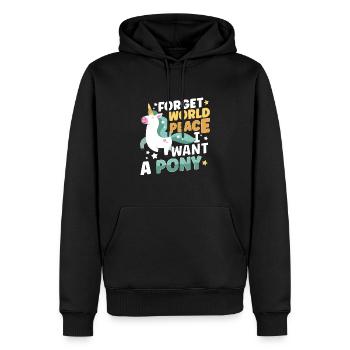 Horse Dressage Horseback-Riding Horse Girl Barn - Männer Premium Bio Hoodie - Schwarz - Vorne - Nico (187cm)