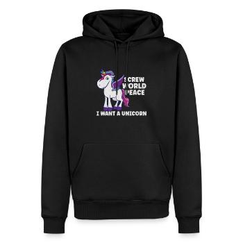 Horse Dressage Horseback-Riding Horse Girl Barn - Männer Premium Bio Hoodie - Schwarz - Vorne - Nico (187cm)