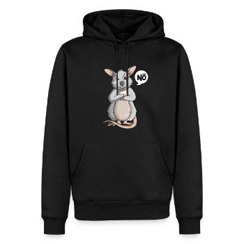 Rats Nö Hausratten Rat Enfants Filles Garçons - Sweat à capuche Premium bio Homme - noir - Devant - Nico (187cm)