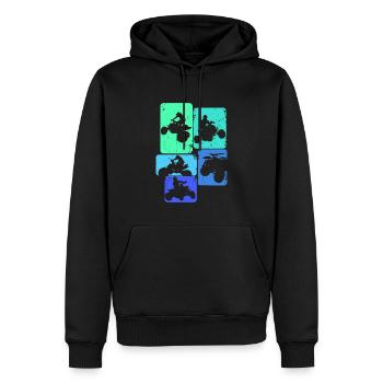 Quad ATV Quad Kinder Jungen Männer - Männer Premium Bio Hoodie - Schwarz - Vorne - Nico (187cm)