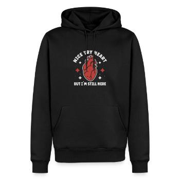 Heart Attack Surgery Open Heart Surgery - Men’s Premium Organic Hoodie - black - Front - Nico (187cm)