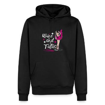 Ballet Ballerine Danse Danse Danse Ballet Cadeau - Sweat à capuche Premium bio Homme - noir - Devant - Nico (187cm)