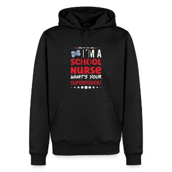School Nurse Nursing Clinic Medical Stuff - Männer Premium Bio Hoodie - Schwarz - Vorne - Nico (187cm)